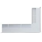 KRATKI ΠΕΡΣΙΔΑ LUFT/NL/90/45S/B 76,6X54,7X9CM ΛΕΥΚΗ ΑΡΙΣΤΕΡΗ ΓΩΝΙΑ - Image 5