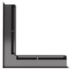 KRATKI ΠΕΡΣΙΔΑ LUFT/NS/60/45S/C 6X56X56CM ΜΑΥΡΗ - Image 5