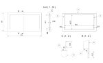 KRATKI BLENDA/MILA ΧΑΛΥΒΔΙΝΗ ΚΟΡΝΙΖΑ ΤΖΑΚΙΟΥ MILA/PF (98,4X48,6CM ΕΣΩΤΕΡΙΚΑ - 113,1Χ60,7CM ΕΞΩΤΕΡΙΚΑ) - Image 3