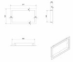KRATKI BLENDA/FLOKI/L/PF ΧΑΛΥΒΔΙΝΗ ΚΟΡΝΙΖΑ ΤΖΑΚΙΟΥ FLOKI/L/PF  (86X44,6CM ΕΣΩΤΕΡΙΚΑ - 97,7X56,3CM ΕΞΩΤΕΡΙΚΑ) - Image 3