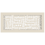 KRATKI ΠΕΡΣΙΔΑ 37ABC/K (17X37CM) ΚΡΕΜ