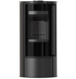 KRATKI ERIK/BLACK 5,5KW (40-60M2) ΕΝΕΡΓΕΙΑΚΗ ΣΟΜΠΑ ΞΥΛΟΥ ΑΠΟ ΧΑΛΥΒΑ ΜΕ ΜΑΥΡΑ ΚΕΡΑΜΙΚΑ TERMOTEC - Image 2