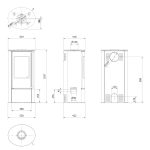 KRATKI ERIK/BLACK 5,5KW (40-60M2) ΕΝΕΡΓΕΙΑΚΗ ΣΟΜΠΑ ΞΥΛΟΥ ΑΠΟ ΧΑΛΥΒΑ ΜΕ ΜΑΥΡΑ ΚΕΡΑΜΙΚΑ TERMOTEC - Image 3