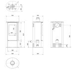 KRATKI ERIK/WS/BLACK (WHITE SATIN) 5,5KW (40-60M2) ΕΝΕΡΓΕΙΑΚΗ ΣΟΜΠΑ ΞΥΛΟΥ ΑΠΟ ΧΑΛΥΒΑ ΜΕ ΜΑΥΡΑ ΚΕΡΑΜΙΚΑ TERMOTEC - Image 4