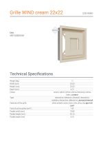 KRATKI ΠΕΡΣΙΔΑ 22K/WIND 22X22CM ΚΡΕΜ - Image 4