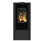 KRATKI HATI/BLACK (40-70M2) ΕΝΕΡΓΕΙΑΚΗ ΣΟΜΠΑ ΞΥΛΟΥ ΑΠΟ ΧΑΛΥΒΑ ΜΕ ΜΑΥΡΑ ΚΕΡΑΜΙΚΑ TERMOTEC - Image 2