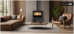 KRATKI KARI/80/W/BLACK (Α+) 12KW (100-150Μ2)  ΕΝΕΡΓΕΙΑΚΗ ΕΣΤΙΑ ΑΕΡΟΘΕΡΜΗ ΜΕ ΜΕΤΑΛΛΙΚΗ ΒΑΣΗ - ΞΥΛΟΘΗΚΗ ΚΑΙ ΜΑΥΡΑ ΚΕΡΑΜΙΚΑ TERMOTEC - Image 4