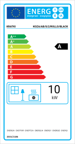 KRATKI ROLLO/2/BLACK 10KW (70-90M2) ΕΝΕΡΓΕΙΑΚΗ ΣΟΜΠΑ ΞΥΛΟΥ ΑΠΟ ΧΑΛΥΒΑ ΜΕ ΜΑΥΡΑ ΚΕΡΑΜΙΚΑ TERMOTEC - Image 5