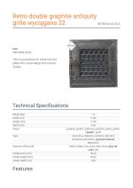 KRATKI RETROW/22/G/A ΔΙΑΚΟΣΜΗΤΙΚΗ ΠΕΡΣΙΔΑ ΜΕ ΡΥΘΜΙΣΗ ΡΟΗΣ ΣΕ ΧΡΩΜΑ ΓΡΑΦΙΤΗ - Image 4