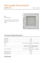 KRATKI RETRO1/22/B/A ΔΙΑΚΟΣΜΗΤΙΚΗ ΠΕΡΣΙΔΑ ΜΕ ΑΝΟΙΓΟΜΕΝΗ ΠΟΡΤΑ ΚΑΙ ΡΥΘΜΙΣΗ ΡΟΗΣ ΣΕ ΛΕΥΚΟ ΧΡΩΜΑ - Image 4