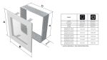 KRATKI RETROW/22/B/A ΔΙΑΚΟΣΜΗΤΙΚΗ ΠΕΡΣΙΔΑ ΜΕ ΡΥΘΜΙΣΗ ΡΟΗΣ ΣΕ ΛΕΥΚΟ ΧΡΩΜΑ - Image 3