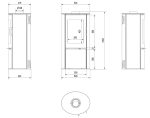 KRATKI ΣΟΜΠΑ KOZA/AB/S/DR/KAFEL/BLACK 8KW / 50-70m2 ΕΝΕΡΓΕΙΑΚΗ ΣΟΜΠΑ ΞΥΛΟΥ ΑΠΟ ΧΑΛΥΒΑ ΜΕ ΕΞΩΤΕΡΙΚΗ ΕΠΕΝΔΥΣΗ ΑΠΟ ΜΑΥΡΟ ΚΕΡΑΜΙΚΟ - Image 3
