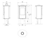 KRATKI KOZA/AB/S/N/O/DR/GLASS 8KW / 50-70m2 ΠΕΡΙΣΤΡΕΦΟΜΕΝΗ ΕΝΕΡΓΕΙΑΚΗ ΣΟΜΠΑ ΑΠΟ ΧΑΛΥΒΑ ΜΕ ΕΣΩΤΕΡΙΚΗ ΕΠΕΝΔΥΣΗ ACUMOTTE ΚΑΙ ΦΙΜΕ ΤΖΑΜΙ - Image 3