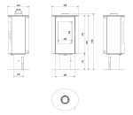 KRATKI KOZA/AB/S/N/O/DR/KAFEL/CZERWONY  8KW / 50-70m2 ΠΕΡΙΣΤΡΕΦΟΜΕΝΗ ΕΝΕΡΓΕΙΑΚΗ ΣΟΜΠΑ ΑΠΟ ΧΑΛΥΒΑ ΜΕ ΕΞΩΤΕΡΙΚΗ ΕΠΕΝΔΥΣΗ ΑΠΟ ΚΟΚΚΙΝΟ ΚΕΡΑΜΙΚΟ - Image 3