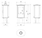 KRATKI KOZA/AB/S/N/O/DR/KAFEL/BIALY 8KW / 50-70m2 ΠΕΡΙΣΤΡΕΦΟΜΕΝΗ ΕΝΕΡΓΕΙΑΚΗ ΣΟΜΠΑ ΑΠΟ ΧΑΛΥΒΑ ΜΕ ΕΞΩΤΕΡΙΚΗ ΕΠΕΝΔΥΣΗ ΑΠΟ ΛΕΥΚΟ ΚΕΡΑΜΙΚΟ - Image 3