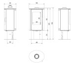 KRATKI KOZA/AB/S/N/O/DR/KAFEL/BLACK 8KW / 50-70m2 ΠΕΡΙΣΤΡΕΦΟΜΕΝΗ ΕΝΕΡΓΕΙΑΚΗ ΣΟΜΠΑ ΑΠΟ ΧΑΛΥΒΑ ΜΕ ΕΞΩΤΕΡΙΚΗ ΕΠΕΝΔΥΣΗ ΑΠΟ ΜΑΥΡΟ ΚΕΡΑΜΙΚΟ - Image 3