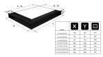 KRATKI ΠΕΡΣΙΔΑ LUFT/NL/9/40/45S/B 40X60X9CM ΛΕΥΚΗ ΑΡΙΣΤΕΡΗ ΓΩΝΙΑ - Image 3
