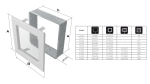 KRATKI ΠΕΡΣΙΔΑ 32OB 11X32CM ΛΕΥΚΗ - Image 5