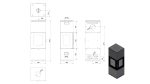 KRATKI INGA ECODESIGN 8KW (50-70M2) ΕΝΕΡΓΕΙΑΚΗ ΣΟΜΠΑ ΞΥΛΟΥ ΑΠΟ ΧΑΛΥΒΑ ΜΕ ΛΕΥΚΑ ΚΕΡΑΜΙΚΑ TERMOTEC - Image 3