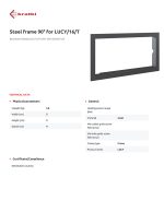 KRATKI BLENDA/100/60/LUCY/16/T ΧΑΛΥΒΔΙΝΗ ΚΟΡΝΙΖΑ ΤΖΑΚΙΟΥ LUCY/16/T (94,1X45,6CM ΕΣΩΤΕΡΙΚΑ - 105,8X57,3CM ΕΞΩΤΕΡΙΚΑ) - Image 5