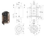 KRATKI ΕΝΑΛΛΑΚΤΗΣ ΝΕΡΟΥ TURBODYM/W/W 7KW Φ200 - Image 4