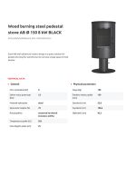 KRATKI KOZA/AB/S/N/DR/BLACK 8KW ECODESIGN (50-70M2) ΕΝΕΡΓΕΙΑΚΗ ΣΟΜΠΑ ΞΥΛΟΥ ΑΠΟ ΧΑΛΥΒΑ ΜΕ ΜΑΥΡΑ ΚΕΡΑΜΙΚΑ TERMOTEC - Image 5