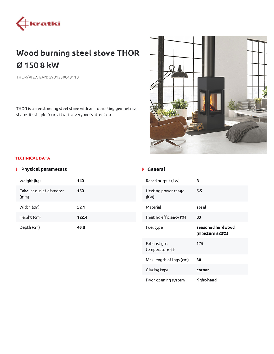 KRATKI THOR/VIEW (A+) ECODESIGN 8KW (80-105M2) ΕΝΕΡΓΕΙΑΚΗ ΣΟΜΠΑ ΤΡΙΩΝ ΟΨΕΩΝ ΑΠΟ ΧΑΛΥΒΑ ΜΕ ΛΕΥΚΑ ΚΕΡΑΜΙΚΑ TERMOTEC - Image 6