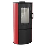 KRATKI ΣΟΜΠΑ KOZA/AB/S/KAFEL/CZERWONY 8KW / 50-70m2 ΕΝΕΡΓΕΙΑΚΗ ΣΟΜΠΑ ΞΥΛΟΥ ΑΠΟ ΧΑΛΥΒΑ ΜΕ ΕΞΩΤΕΡΙΚΗ ΕΠΕΝΔΥΣΗ ΑΠΟ ΚΟΚΚΙΝΟ ΚΕΡΑΜΙΚΟ - Image 2