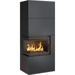KRATKI SIMPLE/BOX/L/S/BLACK ΑΡΙΣΤΕΡΗ ΓΩΝΙΑ 8KW / 70-90m2 ΕΝΕΡΓΕΙΑΚΟ ΤΖΑΚΙ ΜΑΝΤΕΜΕΝΙΟ ΜΕ ΜΕΤΑΛΛΙΚΟ ΚΕΛΥΦΟΣ