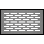 KRATKI ΠΕΡΣΙΔΑ ΔΑΠΕΔΟΥ 117/SZ/FLOOR/SZLIF 11X17CM INOX - Image 2