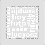KRATKI ΠΕΡΣΙΔΑ 17ABC/B (17X17CM) ΛΕΥΚΗ