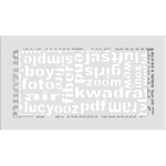 KRATKI ΠΕΡΣΙΔΑ 30ABC/B (17X30CM) ΛΕΥΚΗ