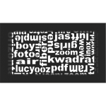KRATKI ΠΕΡΣΙΔΑ 30ABC/C (17X30CM) ΜΑΥΡΗ