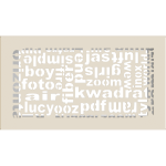 KRATKI ΠΕΡΣΙΔΑ 30ABC/K (17X30CM) ΚΡΕΜ - Image 2