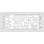 KRATKI ΠΕΡΣΙΔΑ 37ABC/B (17X37CM) ΛΕΥΚΗ