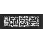 KRATKI ΠΕΡΣΙΔΑ 49ABC/C (17X49CM) ΜΑΥΡΗ