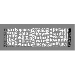 KRATKI ΠΕΡΣΙΔΑ 49ABC/GR (17X49CM) ΓΡΑΝΙΤΗΣ