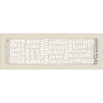 KRATKI ΠΕΡΣΙΔΑ 49ABC/K (17X49CM) ΚΡΕΜ - Image 2