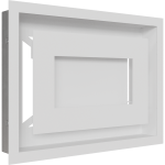 KRATKI ΠΕΡΣΙΔΑ 22/30B/WIND 22X30CM ΛΕΥΚΗ - Image 2