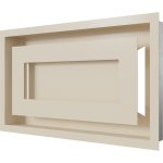 KRATKI ΠΕΡΣΙΔΑ 22/37K/WIND 22X37CM ΚΡΕΜ - Image 5