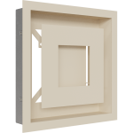 KRATKI ΠΕΡΣΙΔΑ 22K/WIND 22X22CM ΚΡΕΜ - Image 2