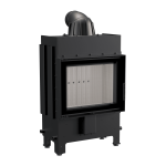 Ατσάλινο ενεργειακό τζάκι KRATKI LUCY SLIM 8 kW Ø 160