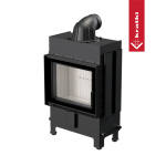 Ατσάλινο ενεργειακό τζάκι KRATKI LUCY SLIM 8 kW Ø 160 - Image 4