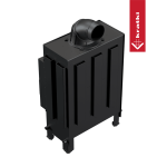 Ατσάλινο ενεργειακό τζάκι KRATKI LUCY SLIM 8 kW Ø 160 - Image 5