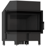 Ενεργειακό τζάκι KRATKI ZIBI ECO 9,9 kW Ø 180 γωνιακό αριστερό, μαύρο thermotec - Image 2