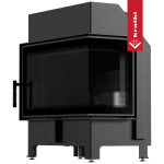 Ενεργειακό τζάκι KRATKI ZIBI ECO 9,9 kW Ø 180 γωνιακό δεξί, μαύρο thermotec - Image 4