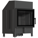 Ενεργειακό τζάκι KRATKI ZIBI ECO 9,9 kW Ø 180 μαύρο thermotec - Image 2