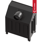 Ενεργειακό τζάκι KRATKI ZIBI ECO 9,9 kW Ø 180 μαύρο thermotec - Image 5