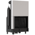 Ενεργειακό τζάκι KRATKI ZIBI ECO 9,9 kW Ø 180 συρόμενη πόρτα, μαύρο thermotec - Image 2