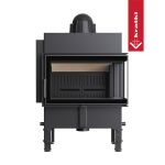 Τζάκι συσσώρευσης θερμότητας KRATKI NORRA δεξί 9,9 kW Ø 200 μαύρη επένδυση - Image 3